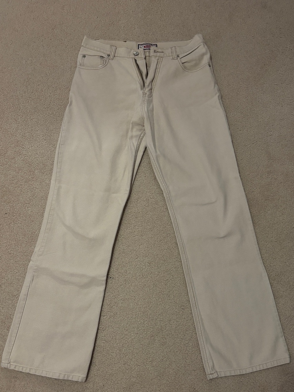Buffalo David Bitton Jeans in Cream - Classic Straight/ Baggy Bootcut